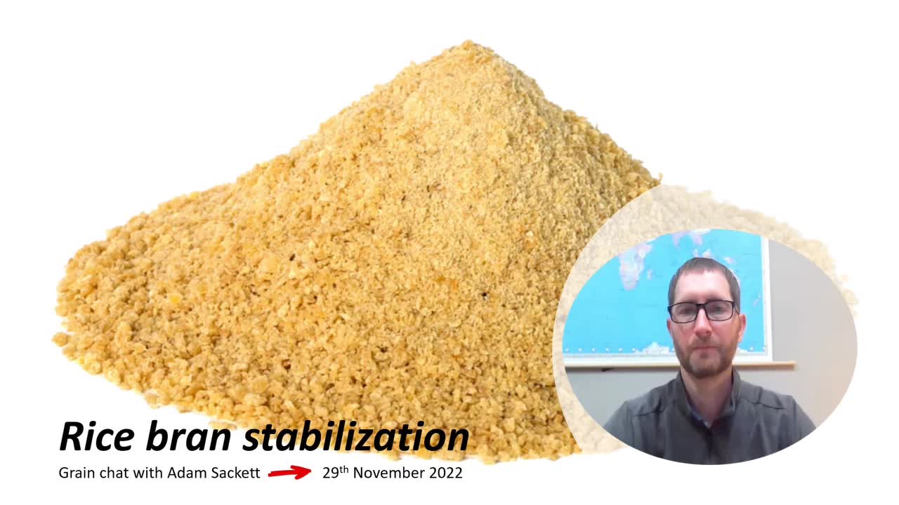Rice bran stabilization