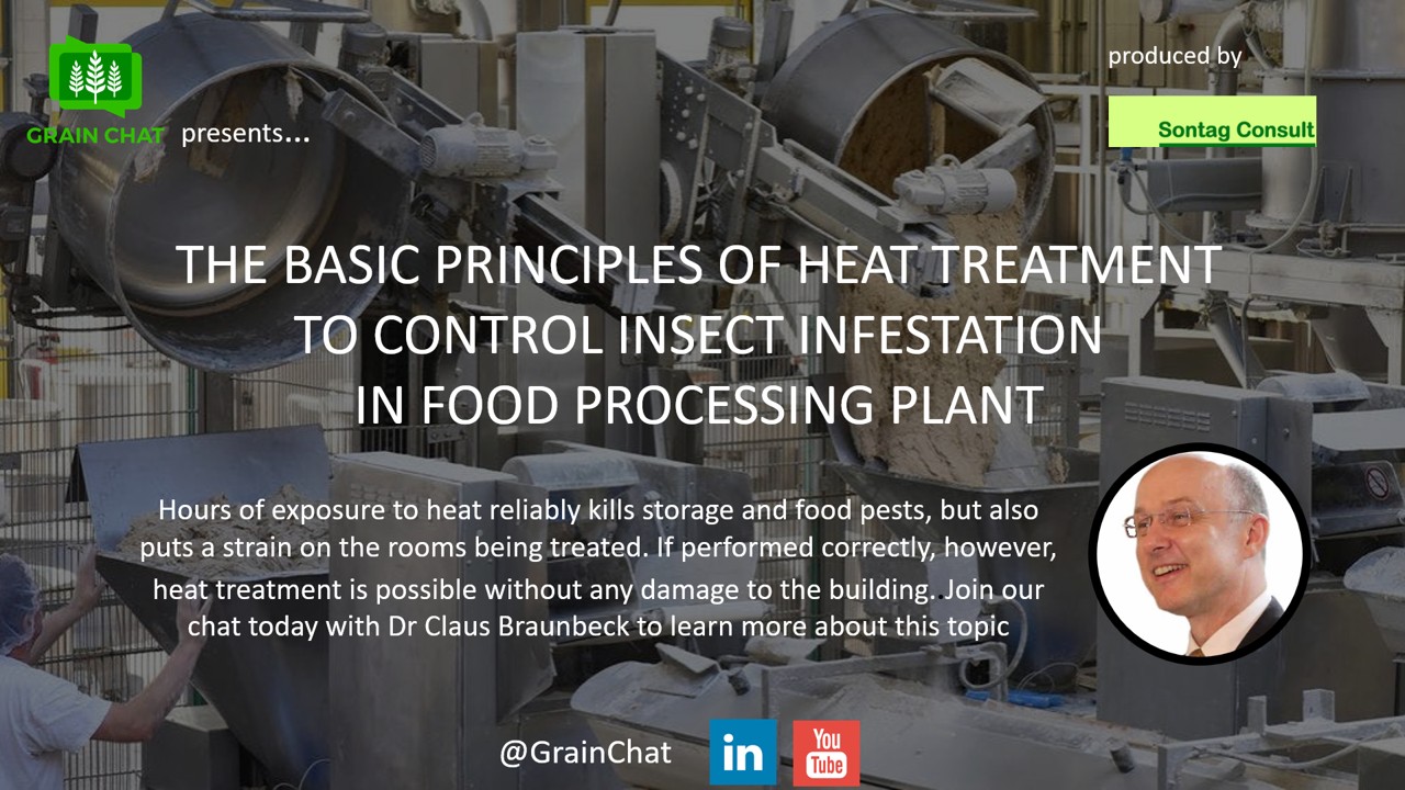 HEAT TREATMENT TO CONTROL INSECT INFESTATION IN FOOD PROCESSING PLANT
